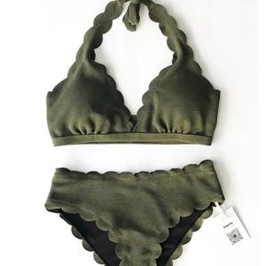 Olive Green Bikini Set